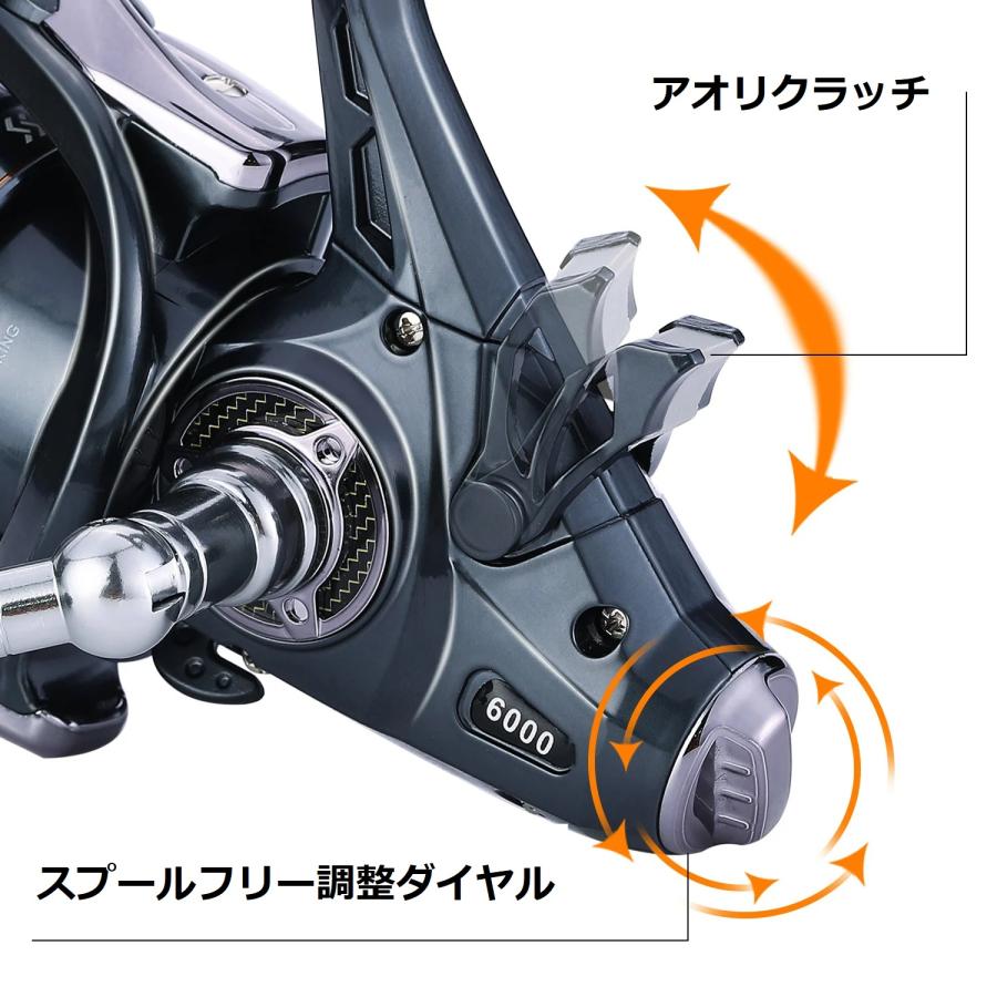 SOUGAYILANG ベイトフィーダースピニングリール リアドラグ フロントと
