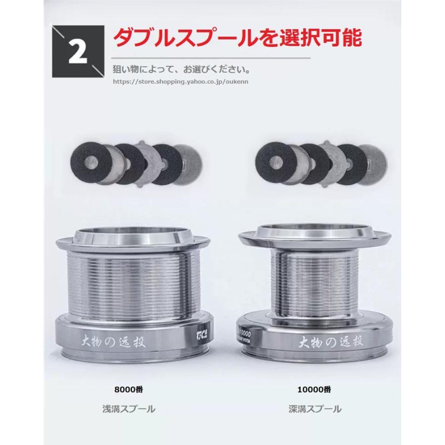 TICA 8000 10000 遠投釣り スピニングリール サーフフィッシング 高