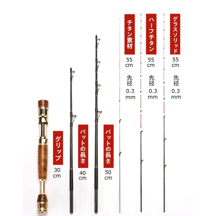 万峰筏 筏竿 海釣り 筏釣り カセ釣り 落とし込み ロッド 釣り竿 チヌ 穂先3本付き 3ピース 送料無料 アウトドア用品 |  | 04