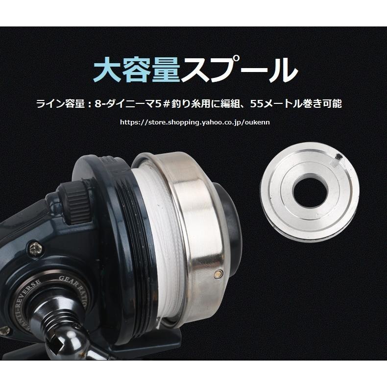 スピンキャストリール 2000 青 WANPIN スピンキャストリール 藍鯨35 ギア比3.9：1 アルミ合金製 軽量