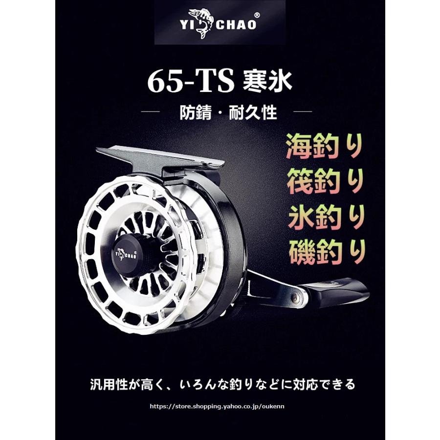 YICHAOタイコリール イカダリール 離合放線スイッチ機能 右ブラックシルバー YICHAO タイコリール 寒氷 カセ釣り イカダリール 離合放線