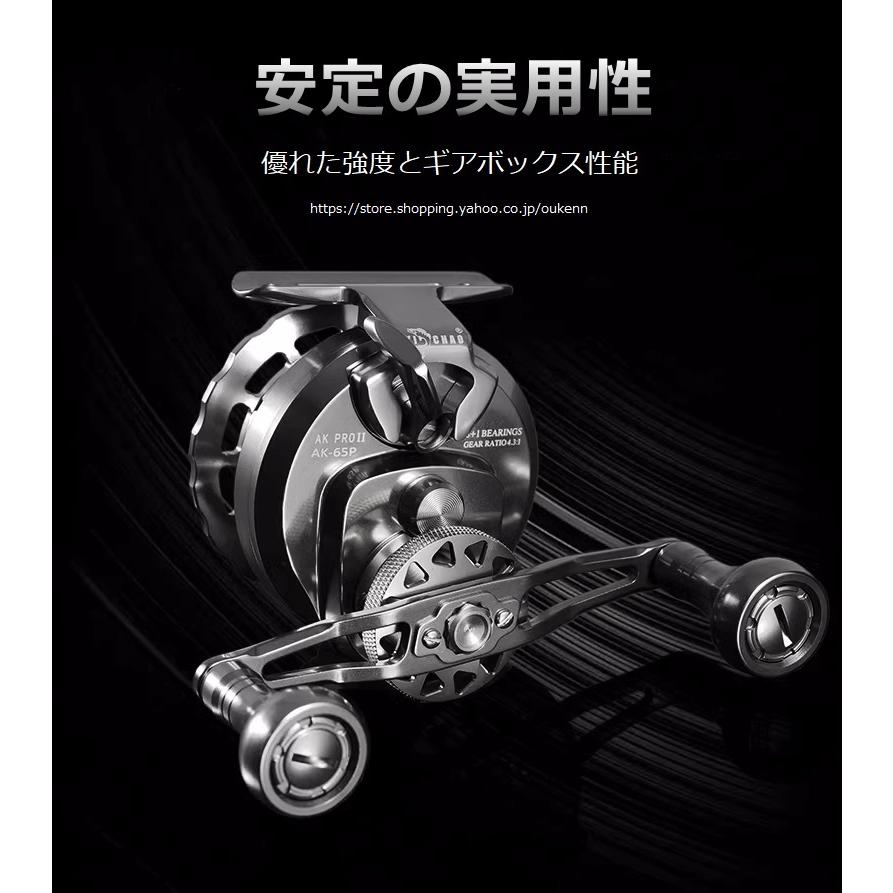 YICHAO タイコリール AK PROII アルミ合金製 カセ釣り イカダリール