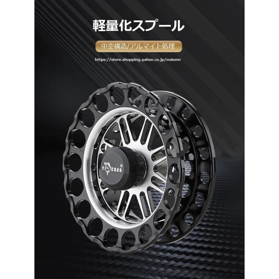 YICHAO タイコリール 怒斬 アルミ合金製 カセ釣り イカダリール 離合