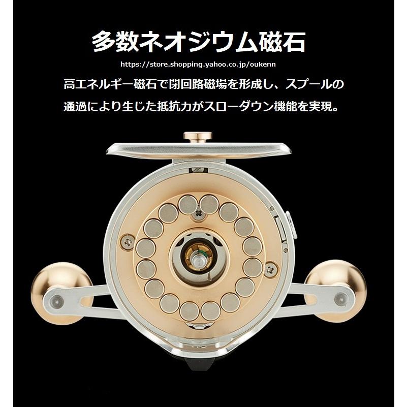 YICHAO タイコリール 無双II カセ釣り イカダリール ワンタッチ機能
