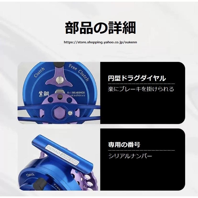 【手渡しのみ】★★未使用品★★　ヘチ釣り竿（RYOBI）　＆　 ヘチ釣り専用タイコリール（ＦＵＪＩ） Amazon | タイコリール カセ釣り 筏リール ヘチ釣り タコ イカ 2.6:1