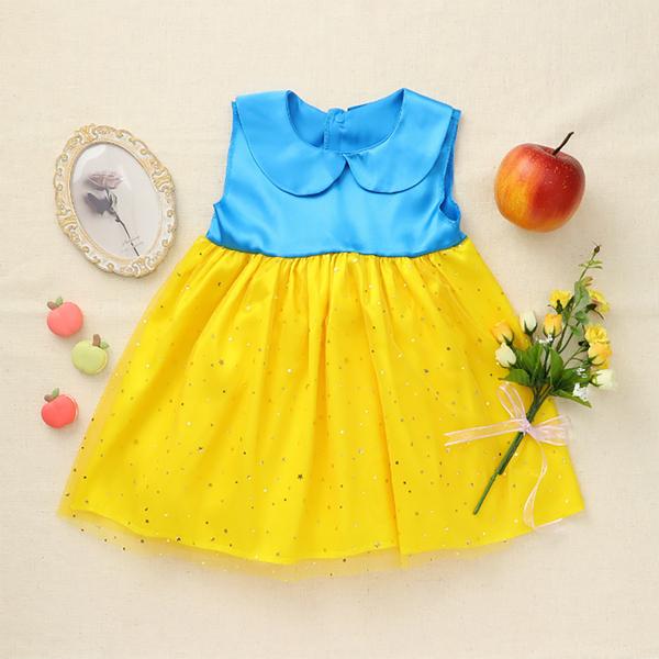 プリンセスドレス ブルー&イエロー こども 幼児向け 女の子 パーティー かわいい アーテック 18373 | アーテック