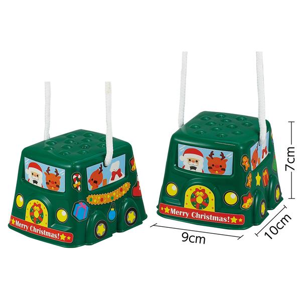 スタンプぽっくり サンタカー 竹馬 シール46枚 クリスマス こども 幼児向け おもちゃ 知育玩具 アーテック 21172 | アーテック | 01