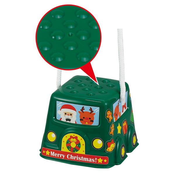 スタンプぽっくり サンタカー 竹馬 シール46枚 クリスマス こども 幼児向け おもちゃ 知育玩具 アーテック 21172 | アーテック | 02