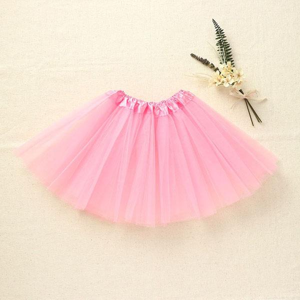 フリフリスカート 桃 チュチュ チュールスカート ピンク レース こども