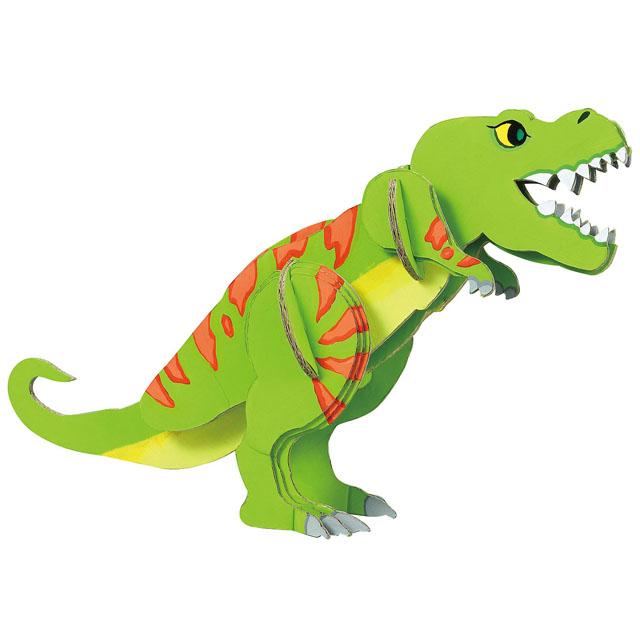 ティラノサウルスのダンボールアート dショッピング |工作キット ダンボール製 ダイナソーシリーズ