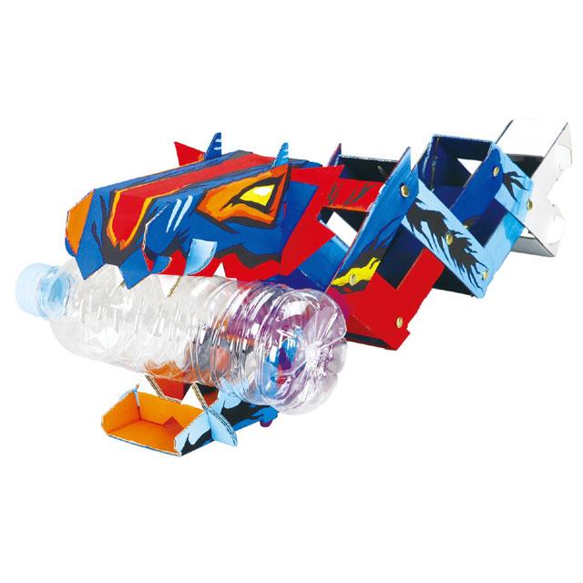 マジックハンド かみつきドラゴン クラフトキット 工作キット ペーパークラフト 約62cm 手作り ハンドメイド ワークショップ アーテック 55903 |  | 02