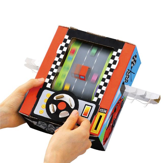 レーシングゲーム クラフトキット 工作キット ペーパークラフト 貯金箱 手作り ハンドメイド ワークショップ アーテック 55973 |  | 02