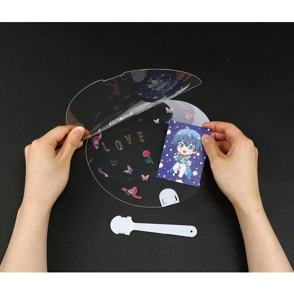 はさめるクリアうちわ 推し活 ヲタ活 オリジナル団扇 透明 はさめるクリアうちわ 推し活 ヲタ活 オリジナル団扇 透明