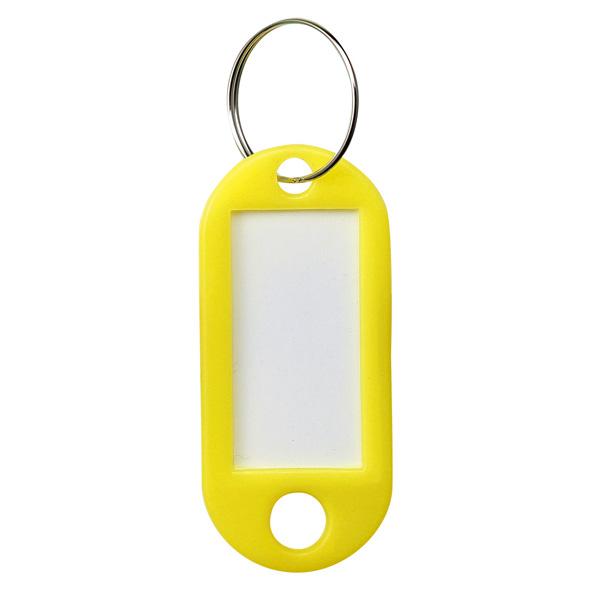 キーホルダー名札 5色30個入 片面表示タイプ ネームタグ 番号札 目印 管理 ケース付き 赤 オレンジ 黄 緑 青 アーテック 74132 | アーテック | 01