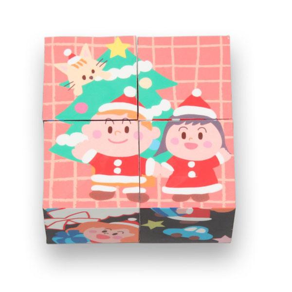 クリスマスキューブパズル こども 幼児向け おもちゃ 知育玩具 ゲーム アーテック 77682 | アーテック | 02