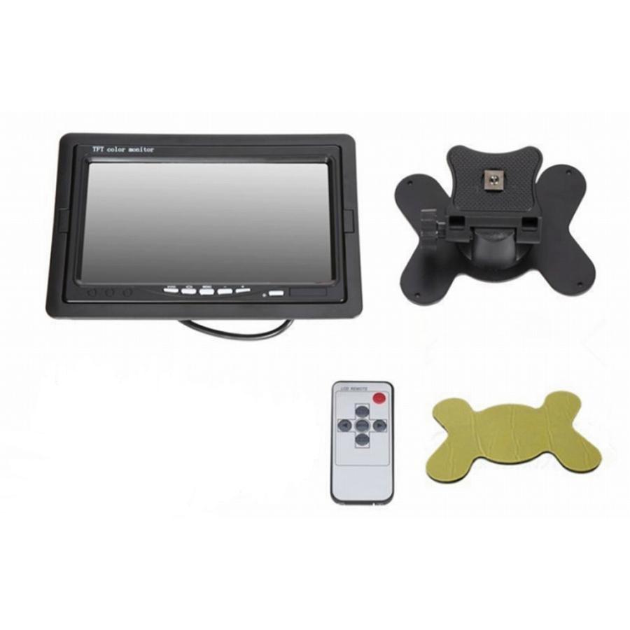 車載用 7インチ モニター リモコン付 車 バックカメラ自動切換 映像反転機能 12Ｖ/24Ｖ対応 TFTオンダッシュ液晶モニター |  | 05