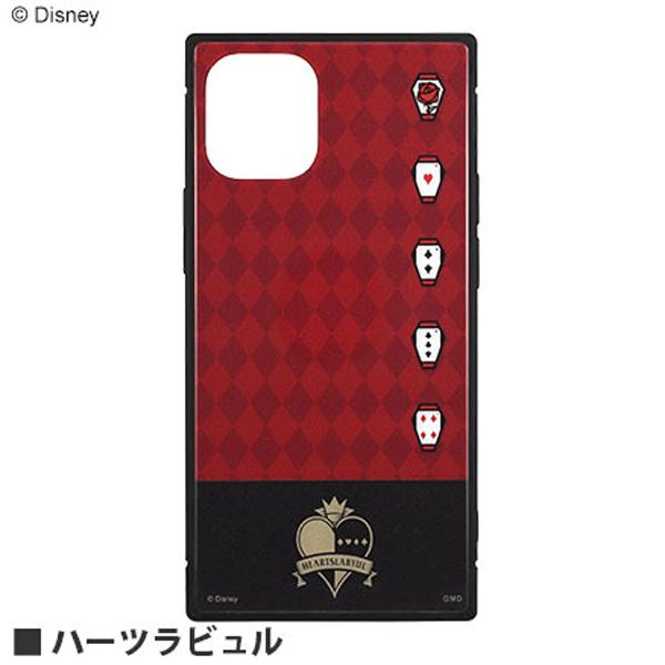 Disney ディズニー ツイステッドワンダーランド iPhone12 mini スクエアガラスケース(ハーツラビュル)DN-771A | gourmandise