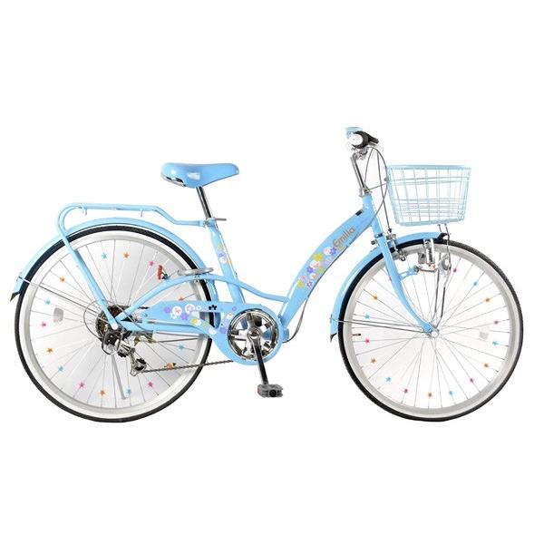子供用自転車 キッズバイク 22インチ シマノ製6段ギア付 本体 95 完成車 女の子 Em226 送料無料 Em226 Oupace 通販 Yahoo ショッピング