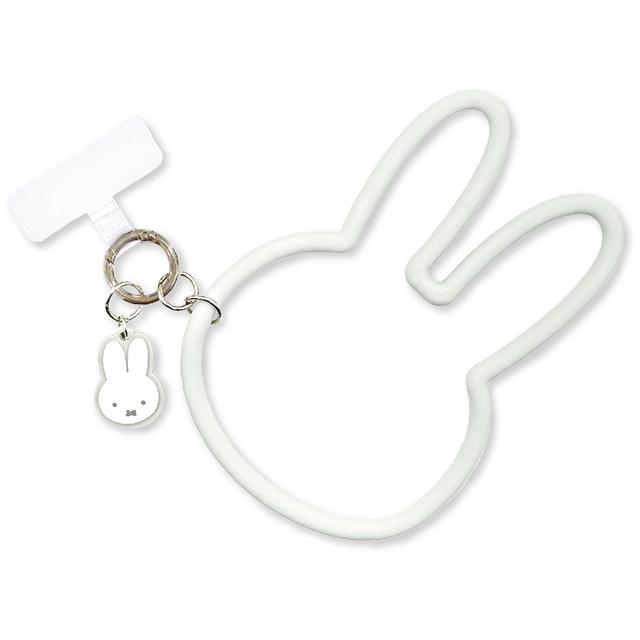 ミッフィー マルチリングプラス シリコンブレスレット 落下防止 スマホリング(フェイス)MF-457GY