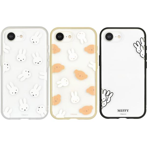 ミッフィー IIIIfit Clear iPhone16e 対応 クリアケース スマホカバー (ひょっこり)MF-574C | IIIIfit | 01