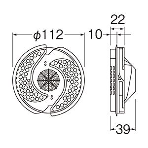 SANEI 三栄水栓 くるっポイ! ユニットバス用ヘア ケアキャッチャー PH397 お風呂の排水口カバー 目皿 ゴミ受け皿 髪の毛 |  | 07