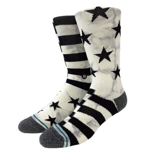 Stance Socks スタンス ハイソックス 靴下 Sidereal 2 星条旗 アメリカ 白黒 A526dsid Gry Our S 通販 Yahoo ショッピング