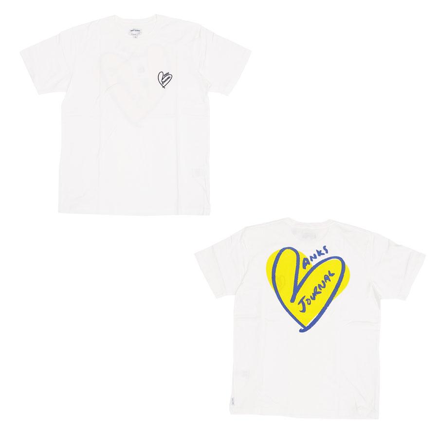 BANKS バンクス メンズ レディース ユニセックス 半袖Ｔシャツ カットソー トップス オーガニック TICKER S/S TEE ハート ブラック 黒 ホワイト 白 ハート｜our-s｜02