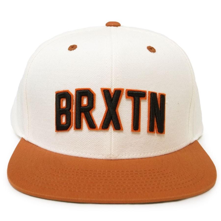 BRIXTON ブリクストン キャップ 帽子 HAMILTON SNAPBACK WHITE / BURNT ORANGE オフホワイト オレンジ｜our-s｜02