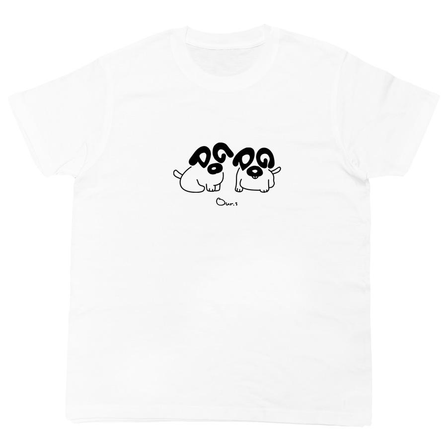 Tシャツ 洋服 半袖 カットソー トップス メンズ レディース 犬 イヌ DOG ワンポイント アニマル 動物 ホワイト 白 おしゃれ オリジナル ブランド イラスト TEE | 