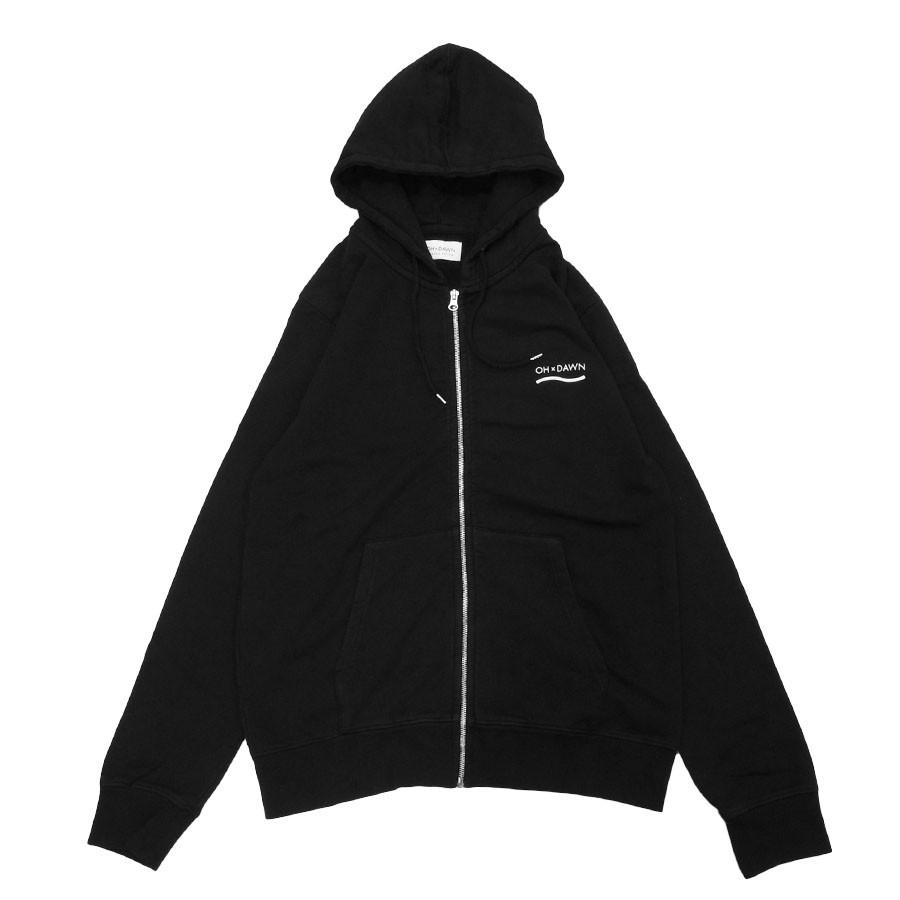 OH×DAWN オードーン パーカー スエット NAUTICAL ZIP HOOD BLACK 