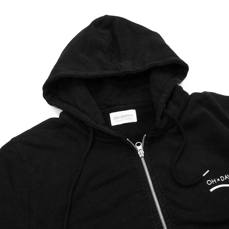 OH×DAWN オードーン パーカー スエット NAUTICAL ZIP HOOD BLACK 