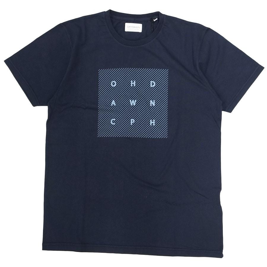 OH×DAWN オードーン Tシャツ カットソー トップス O.D.SQUARED TEE ネイビー｜our-s