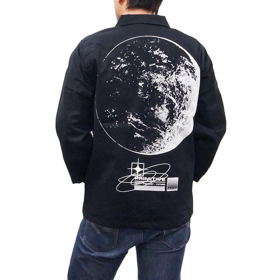 PRIMITIVE プリミティブ コーチジャケット アウター 上着 メンズ レディース MOON COACH JACKET 月 ムーン ブラック 黒｜our-s｜06