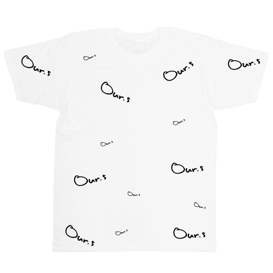 Tシャツ 洋服 半袖 メンズ レディース カットソー 総柄 ランダム 全体 