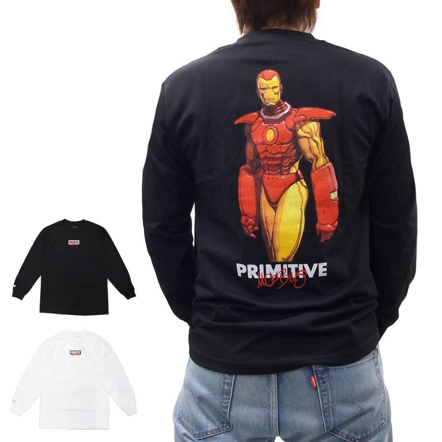 PRIMITIVE プリミティブ アイアンマン MARVEL マーベルコミック IRON MAN L/S TEE 長袖Tシャツ カットソー トップス  黒 ブラック ホワイト 白 ファッションTシャツストア 通販 Yahoo!ショッピング