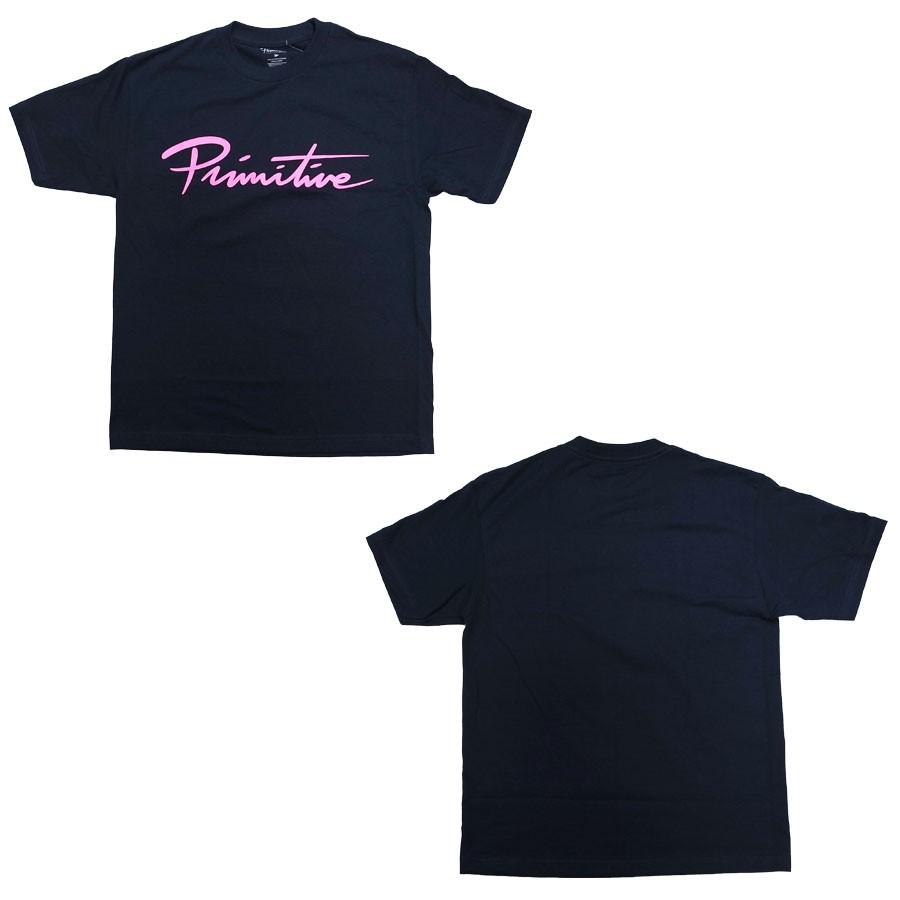 PRIMITIVE プリミティブ NUEVO SCRIPT TEE 3色 半袖Tシャツ カットソー トップス ホワイト 白 ネイビー 黒 ブラック｜our-s｜04