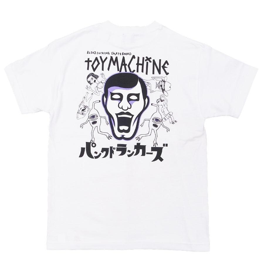 TOY MACHINE トイマシーン PUNK DRUNKERS パンクドランカーズ Tシャツ カットソー トップス メンズ レディース AITSU&THE CHARACTERS ホワイト 白 あいつ｜our-s｜04