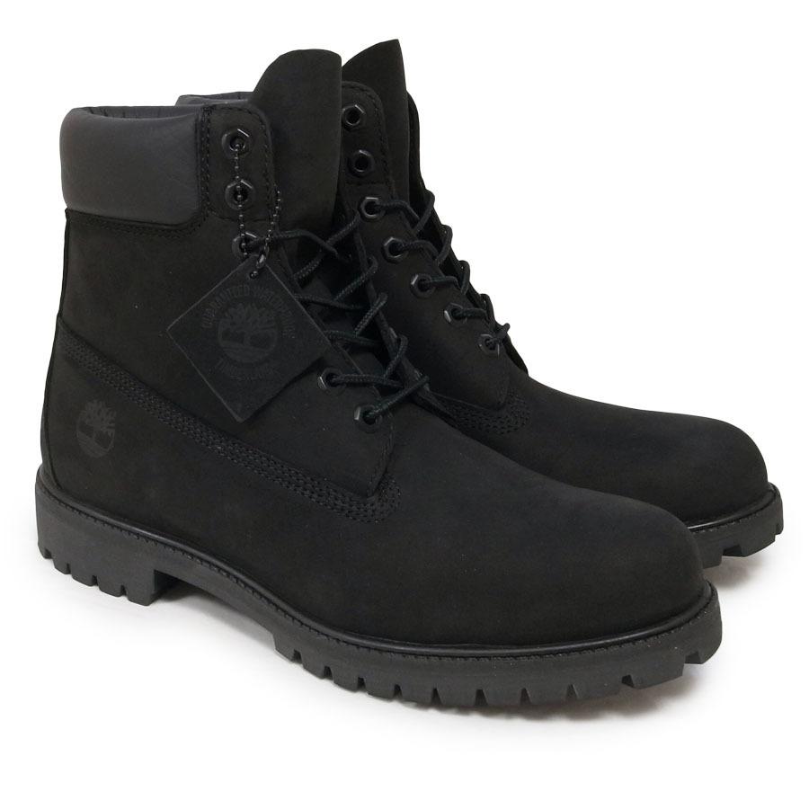 TIMBERLAND ティンバーランド ワークブーツ ウォータープルーフ PREMIUM 6 IN WATERPROOF BOOT BLACK ブラック 黒｜our-s