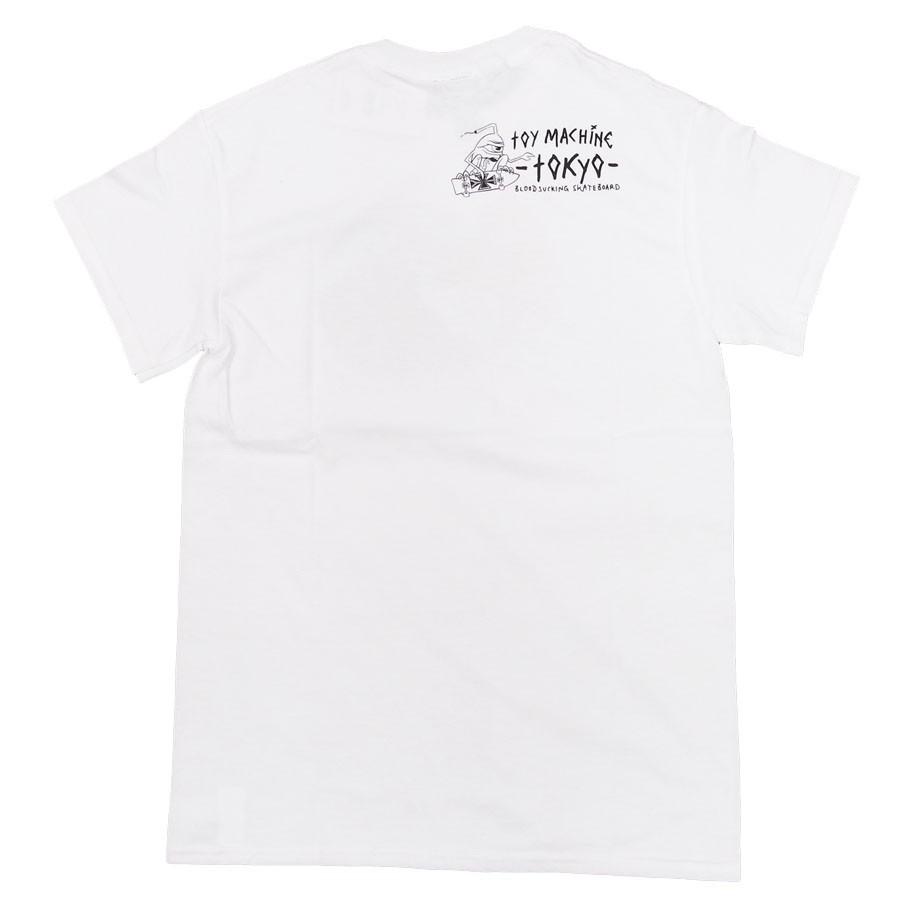 TOY MACHINE トイマシーン メンズ レディース ユニセックス Tシャツ カットソー トップス ホワイト 白 ブラック 黒 UKIYOE SECR TOKYO｜our-s｜03