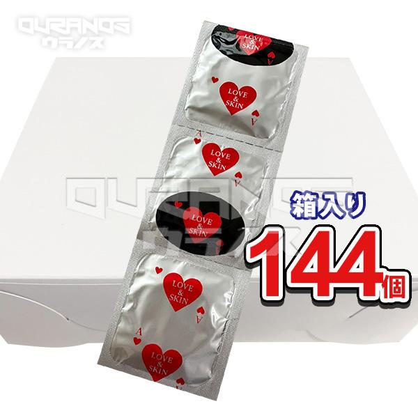 LOVE LIKE ROCK8 プレミア　コンドーム ジャパン開発 LOVE＆SKIN 144個入 (ピンク) [宅配便] ラブ&スキン