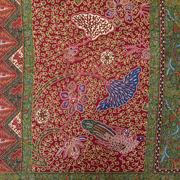 生地 ブロード アフリカンプリント アフリカ 布 50cm単位 ボタニカル 鳥 赤 レンガ色 ハンドメイド カットクロス 手芸 材料 パッチワーク Ap Ap Ourense World Textiles 通販 Yahoo ショッピング