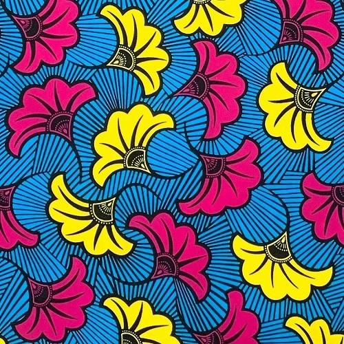 生地 ブロード アフリカンプリント アフリカ 布 50cm単位 花柄 かわいい サックスブルー ピンク イエロー ハンドメイド 手芸 マスク 材料 Ap Ap Ourense World Textiles 通販 Yahoo ショッピング