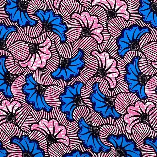 生地 ブロード アフリカンプリント アフリカ 布 50cm単位 花柄 結婚式のブーケ ピンク ブルー ハンドメイド カットクロス 手芸 材料 Ap 129 Ap 129 Ourense World Textiles 通販 Yahoo ショッピング