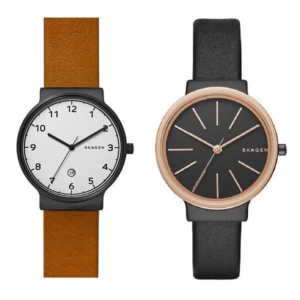 スカーゲン SKAGEN 腕時計　ペアウォッチ　メンズ×レディース　SKW6297　SKW2480　ペアBOX付　プレゼント 恋人 夫婦 記念日【並行輸入品】