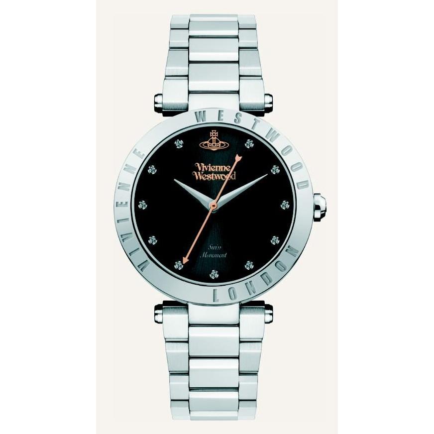 Vivienne Westwood ヴィヴィアンウエストウッド 腕時計 VV206BKSL レディース　ブラック　【並行輸入品】｜ousamahakuraikan
