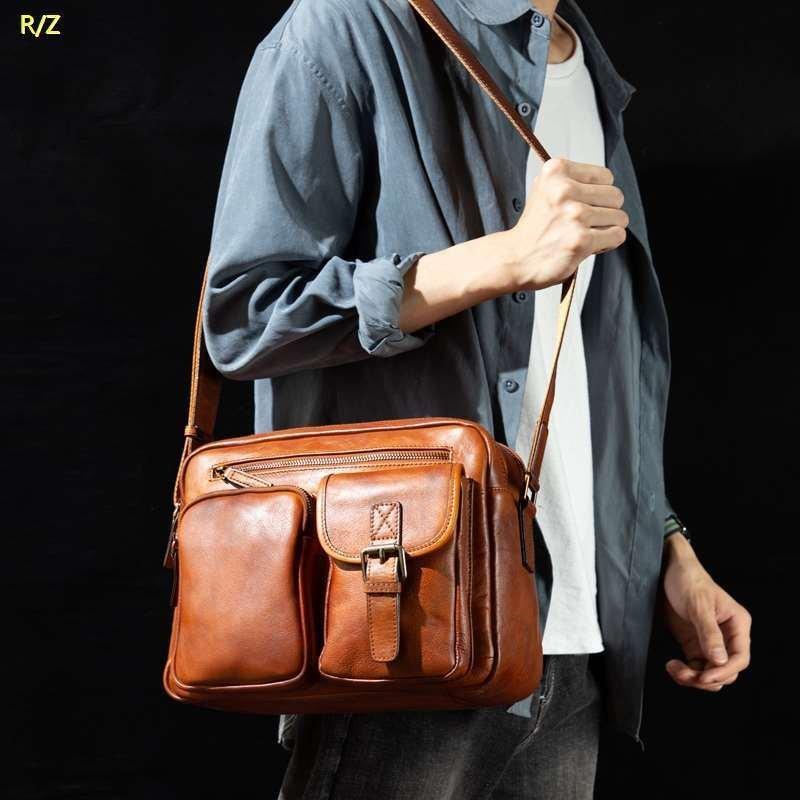 値下げオープンスペース 職人手作りシンプル実物写真 メンズ性用ショルダーバッグ メンズ通勤レトロ大容量斜め掛けバッグ多数機能性収納力抜群韓国ファッション 取り寄せ可 Www Superavila Com