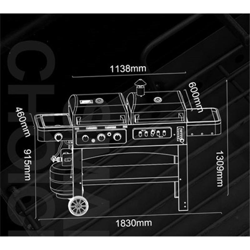 【まとめ売り】 中型BBQ炭火焼きガスグリル 家族3人?8人ぐらい最適 楽しいバーベキューガスグリル 【YWU4210533975】(151311円)