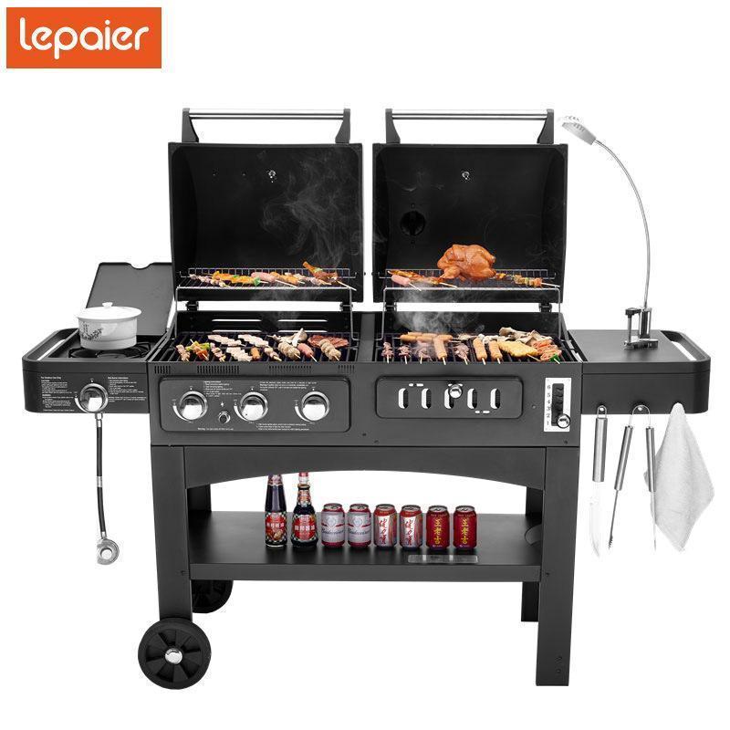 【まとめ売り】 中型BBQ炭火焼きガスグリル 家族3人?8人ぐらい最適 楽しいバーベキューガスグリル 【YWU4210533975】(151311円)