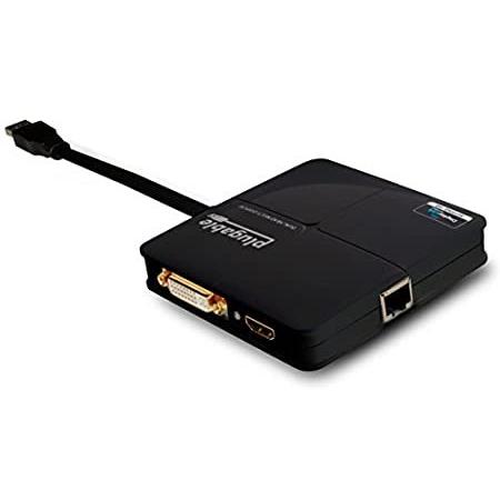 Plugable USB 3.0 Universal Mini Laptop Docking Station for Windows and Mac 変換コネクタ