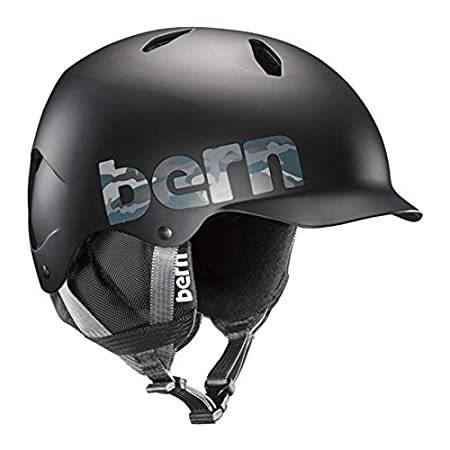 超人気 出色 Bern Kids Winter Bandito Snow Helmet Black Camo Logo with Liner S outdoorsport.co-nic.com outdoorsport.co-nic.com